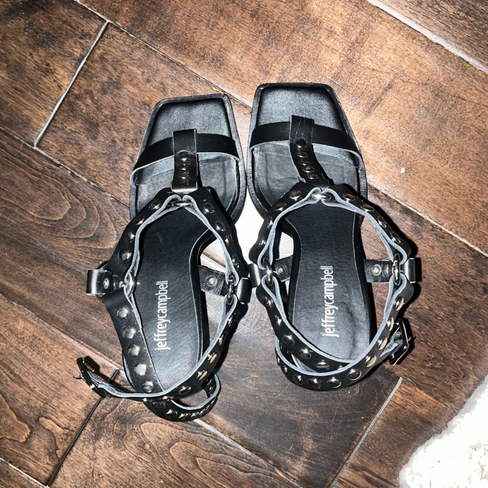 Jeffrey Campbell Terminate Black Women size 7.5 Heels